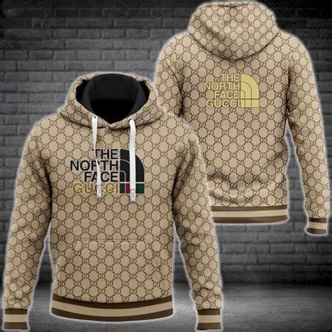 gucci and north face hoodie